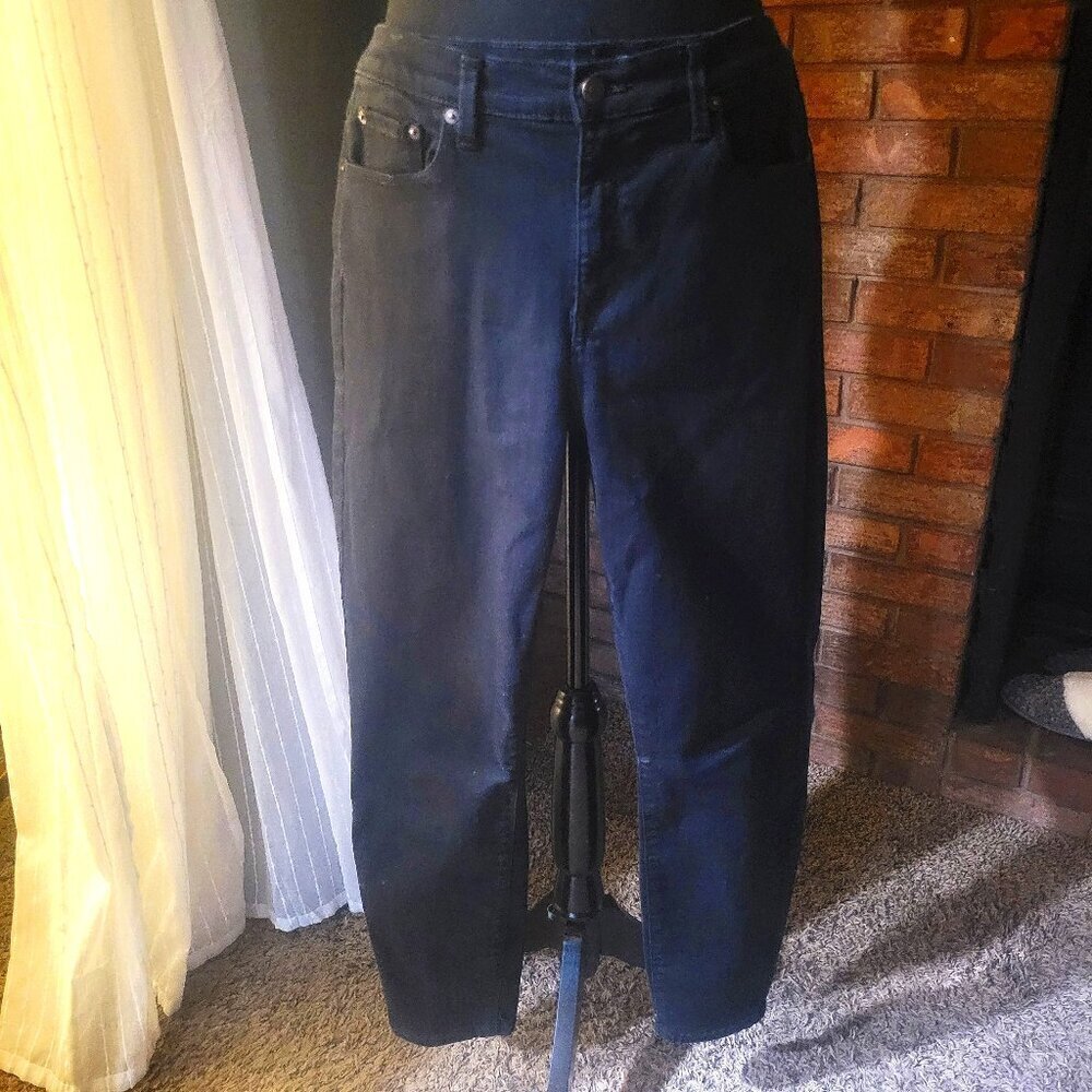 Banana Republic Women's Black Women's Mid Rise Skinny Fit Jeans - Size 31/12